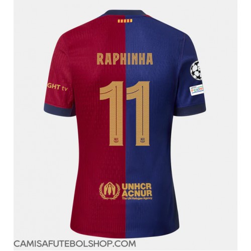 Camisa de time de futebol Barcelona Raphinha Belloli #11 Replicas 1º Equipamento 2024-25 Manga Curta